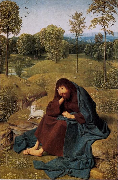 Geertgen Tot Sint Jans St John the Baptist in the Widerness (mk08) Germany oil painting art